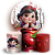 KIT Redondo e Trio - Branca De Neve - Sublimado 3D - Imagem 1