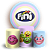 KIT Redondo e Trio - Doce Fini - Sublimado 3D - Imagem 1