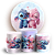 KIT Redondo e Trio - Lilo Stitch Angel - Sublimado 3D - Imagem 1