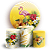 KIT Redondo e Trio - Tropical Floral - Sublimado 3D - Imagem 1