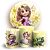 KIT Redondo e Trio - Rapunzel - Sublimado 3D - Imagem 1