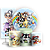 KIT Redondo Trio e Faixa - Looney Tunes - Sublimado 3D - Imagem 1