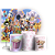 KIT Redondo Trio e Faixa - Turma Do Mickey E Minnie - Sublimado 3D - Imagem 1