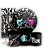 KIT Redondo Trio e Faixa - Rock and Roll - Sublimado 3D - Imagem 1
