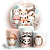 KIT Redondo e Trio - Animais Bosque Encantado - Sublimado 3D - Imagem 1