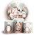 KIT Redondo e Trio - Animais Bosque Encantado - Sublimado 3D - Imagem 1