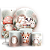 KIT Redondo Trio e Faixa - Animais Bosque Encantado - Sublimado 3D - Imagem 1