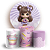 KIT Redondo e Trio - Menina Confeitaria Doces - Sublimado 3D - Imagem 1