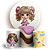 KIT Redondo e Trio - Menina Confeitaria Doces - Sublimado 3D - Imagem 1