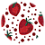 Painel de Mesa - Morango Do Amor - Sublimado 3D - Imagem 1