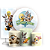 KIT Redondo Trio e Faixa - Looney Tunes - Sublimado 3D - Imagem 1