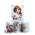 Faixa Lateral e Trio Cilindro Sublimado 3D Vest Facil - Frozen - Imagem 1