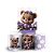 Faixa Lateral e Trio Cilindro Sublimado 3D Vest Facil - Urso Lilas - Imagem 1