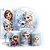 KIT Redondo Trio e Faixa - Frozen - Sublimado 3D - Imagem 1