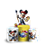 Faixa Lateral e Trio Cilindro Sublimado 3D Vest Facil - Mickey Pintor - Imagem 1