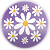Painel Redondo - Flor Margarida - Sublimado 3D - Imagem 1