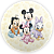 Painel Redondo - Mickey E Minnie - Sublimado 3D - Imagem 1
