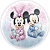 Painel Redondo - Mickey E Minnie Baby - Sublimado 3D - Imagem 1