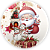Painel Redondo Sublimado 3D - Natal - Imagem 1