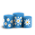 Trio Cilindro Sublimado 3D - Flor Margarida - Imagem 1