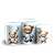 Trio Cilindro Sublimado 3D - Ursinho Azul - Imagem 1