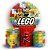 KIT Redondo e Trio Sublimado 3D - Lego - Imagem 1