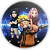 Painel Redondo Sublimado 3D - Naruto - Imagem 1