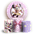 KIT Redondo e Trio Sublimado 3D - Mickey E Minnie Circo - Imagem 1