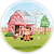 Painel Redondo Sublimado - Fazendinha - Imagem 1