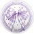 Painel Redondo Sublimado - Laços Lilas - Imagem 1