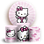Capas Painel Redondo e Trio Cilindro Sublimado - Hello-Kitty - Imagem 3