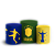 Capas Trio Cilindro Sublimado Vest Facil - Copa Do Mundo Brasil - Imagem 1
