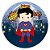 Capa Painel Redondo Sublimado - Superman Cute - Imagem 1