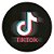 Capa Painel Redondo Sublimado - TikTok Black - Imagem 1