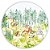 Capa Painel Redondo Sublimado - Animais Bosque - Imagem 1