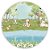 Capa Painel Redondo Sublimado - Animais Bosque - Imagem 1