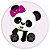 Capa Painel Redondo Sublimado - Panda - Imagem 1