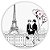 Capa Painel Redondo Sublimado - Paris - Imagem 1