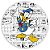 Capa Painel Redondo Sublimado - Pato Donald - Imagem 1