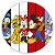 Capa Painel Redondo Sublimado - Turma do Mickey - Imagem 1