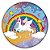 Capa Painel Redondo Sublimado - Unicornio - Imagem 1