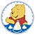 Capa Painel Redondo Sublimado - Ursinho Pooh - Imagem 1