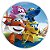 Capa Painel Redondo Sublimado - Super Wings Super Wings - Imagem 1