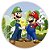 Capa Painel Redondo Sublimado - Super Mario Bros - Imagem 1