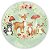 Capa Painel Redondo Sublimado - Animais Bosque - Imagem 1