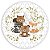 Capa Painel Redondo Sublimado - Animais Bosque - Imagem 1