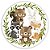 Capa Painel Redondo Sublimado - Animais Bosque - Imagem 1