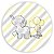 Capa Painel Redondo Sublimado - Elefante Amarelo - Imagem 1