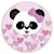 Capa Painel Redondo Sublimado - Panda - Imagem 1