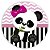 Capa Painel Redondo Sublimado - Panda - Imagem 1